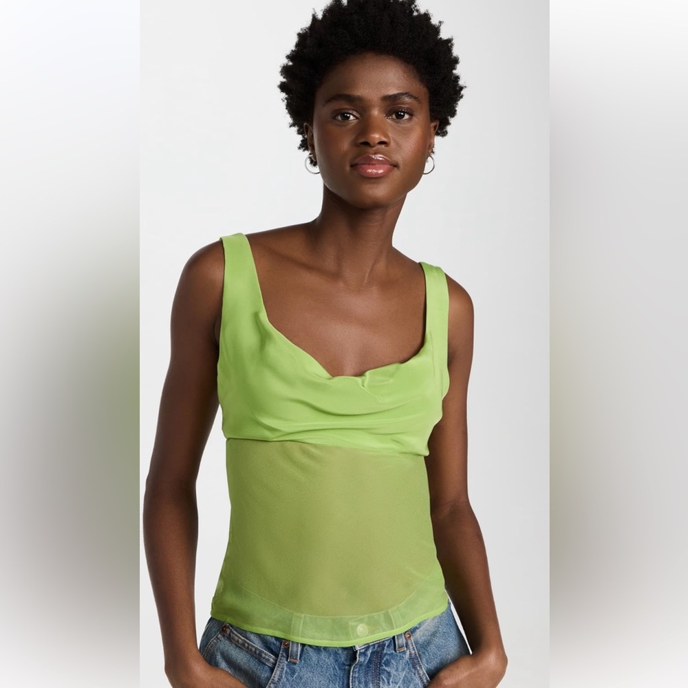 Christopher Esber Sheer Torso Cowl Tank